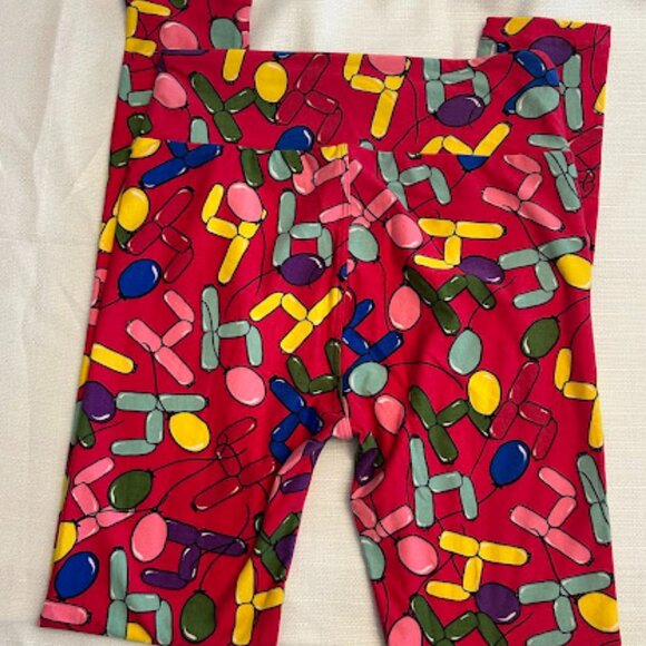LuLaRoe 4th‎ Birthday Balloon TC Leggings - Picture 4 of 4